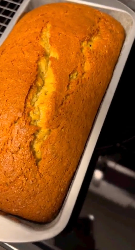 Classic Banana Bread (with or without chocolate chunks).