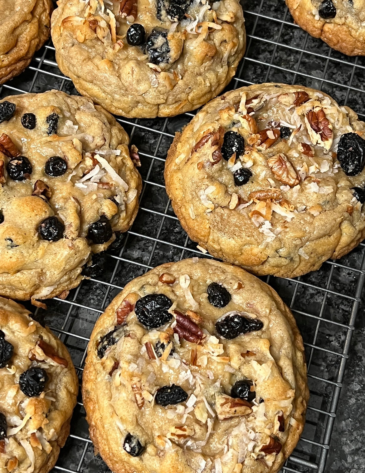 Holy Trinity (Blueberry,Coconut, Pecan) 6 cookies